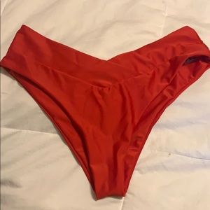 Red women’s swimsuit bottoms